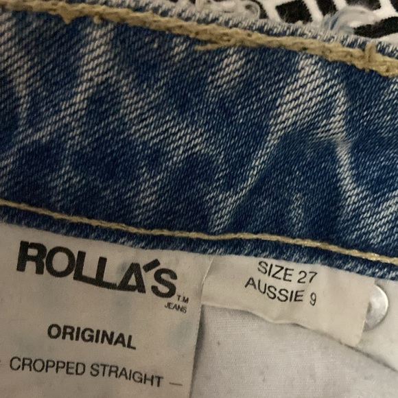 Rolla’s Original Cropped Straight Size 27 (14w-11R-28.5I) - Picture 8 of 8